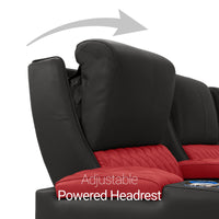 Apex CoolZeroᵀᴹ Italian Leather Two-Tone Home Theater Seating