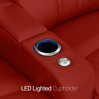 Venetian Italian Leather Home Theater Seating