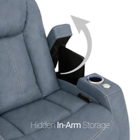 Seatcraft Republic Sofa Italian Leather, Powered Headrest, Power Recline