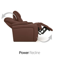 Seatcraft Vienna Sofa & Loveseat Italian Leather, Powered Headrest & Lumbar, Power Recline