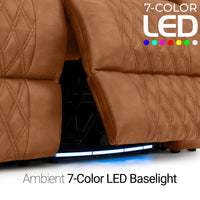 Armada LT HeatZeroᵀᴹ Italian Leather Home Theater Sofa