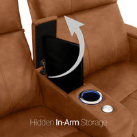 Venetian Italian Leather Home Theater Seating
