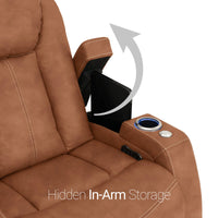 Seatcraft Republic Sofa Italian Leather, Powered Headrest, Power Recline