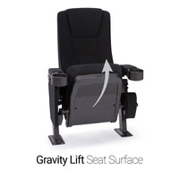 Seatcraft Zenith Movie Seats, Fabric, Black