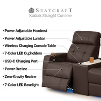 Seatcraft Kodiak CoolZeroᵀᴹ Table Console Home Theater Seating