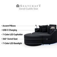 Swivel Cuddle Seat Home Theater Furniture
