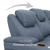 Seatcraft Vienna Sofa & Loveseat Italian Leather, Powered Headrest & Lumbar, Power Recline
