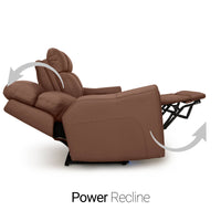 Trivanta HeatZeroᵀᴹ Italian Leather Home Theater Sofa & Loveseat