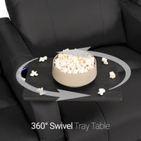 Sienna Leather Gel Spacesaver Home Theater Seating