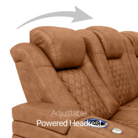 Seatcraft Anthem Sofa Italian Leather, Powered Headrest, Power Recline