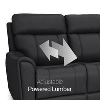 Trivanta HeatZeroᵀᴹ Italian Leather Home Theater Loveseat