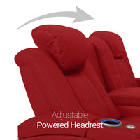Seatcraft Republic Sofa Italian Leather, Powered Headrest, Power Recline