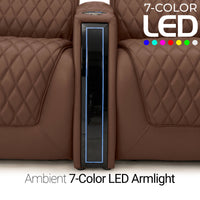 Apex CoolZeroᵀᴹ Console Table Italian Leather Home Theater Seats