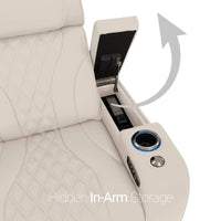 Armada LT HeatZeroᵀᴹ Italian Leather Home Theater Sofa
