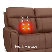 Trivanta HeatZeroᵀᴹ Italian Leather Home Theater Sofa & Loveseat