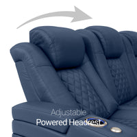 Seatcraft Anthem Sofa Italian Leather, Powered Headrest, Power Recline