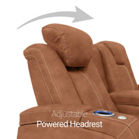 Seatcraft Republic Sofa Italian Leather, Powered Headrest, Power Recline