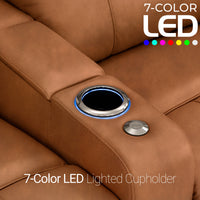 Monterey Chaise CoolZeroᵀᴹ Italian Leather Home Theater Seating