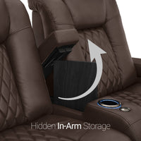 Diamante Italian Leather Zero Gravity Home Theater Seating