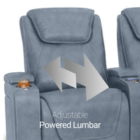 Pantheon Italian Leather Big & Tall Home Theater Seating