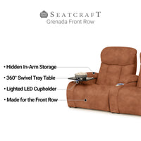 Grenada Italian Leather FRONTROW Theater Seating® Home Theater Seating