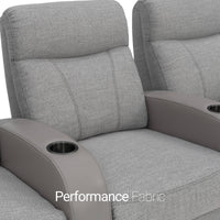 Rialto Italian Leather & Fabric Home Theater Seating