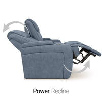 Seatcraft Concerto Heat & Massage Sofa, Italian Leather, Powered Headrest, Powered Lumbar, Power Recline