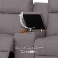Seatcraft Octavius Big & Tall Home Theater Loveseat