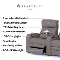 Cavallo Haven CoolZeroᵀᴹ Power Recliner Home Theater Seating