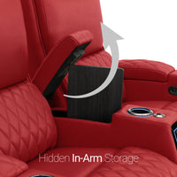 Apex Chaise CoolZeroᵀᴹ Italian Leather Home Theater Seating