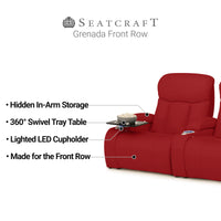 Grenada Italian Leather FRONTROW Theater Seating® Home Theater Seating