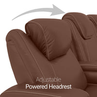 Paladin Italian Leather Heat & Massage Home Theater Seating