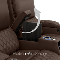 Apex CoolZeroᵀᴹ Console Table Italian Leather Home Theater Seats