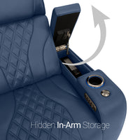 Armada LT HeatZeroᵀᴹ Italian Leather Home Theater Sofa
