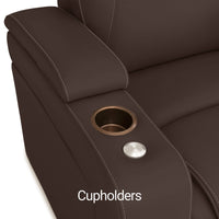 Seatcraft Vienna Sofa Italian Leather, Powered Headrest & Lumbar, Power Recline