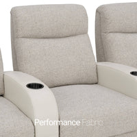 Rialto Italian Leather & Fabric Home Theater Seating
