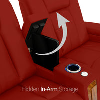 Monaco Italian Leather Home Theater Seating