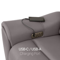 Trivanta HeatZeroᵀᴹ Italian Leather Home Theater Loveseat