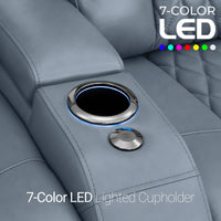 Diamante Italian Leather Zero Gravity Home Theater Seating