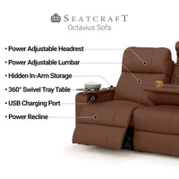 Seatcraft Octavius Big & Tall Home Theater Sofa & Loveseat