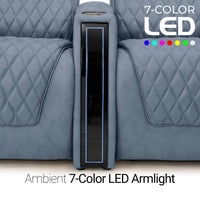 Apex CoolZeroᵀᴹ Console Table Italian Leather Home Theater Seats