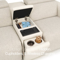 Catalina FX Power Console Home Theater L Sectional