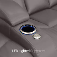 Grenada Italian Leather Home Theater Seating