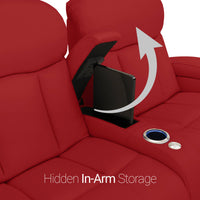 Grenada Italian Leather FRONTROW Theater Seating® Home Theater Seating