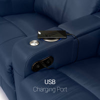 Venetian Italian Leather Home Theater Seating