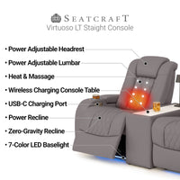 Virtuoso LT HeatZeroᵀᴹ Console Table Home Theater Seating