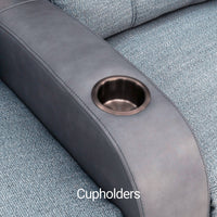 Rialto Italian Leather & Fabric Home Theater Seating