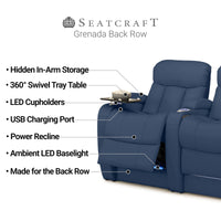 Grenada Italian Leather BACKROW Theater Seating®