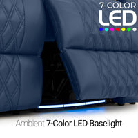 Armada LT HeatZeroᵀᴹ Italian Leather Home Theater Sofa