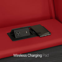 Seatcraft Concerto Heat & Massage Sofa, Italian Leather, Powered Headrest, Powered Lumbar, Power Recline